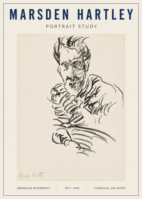Marsden Hartley Portrait Study No3 - Póster