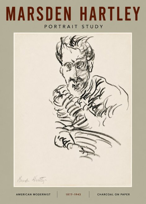 Marsden Hartley Portrait Study No4 - Póster