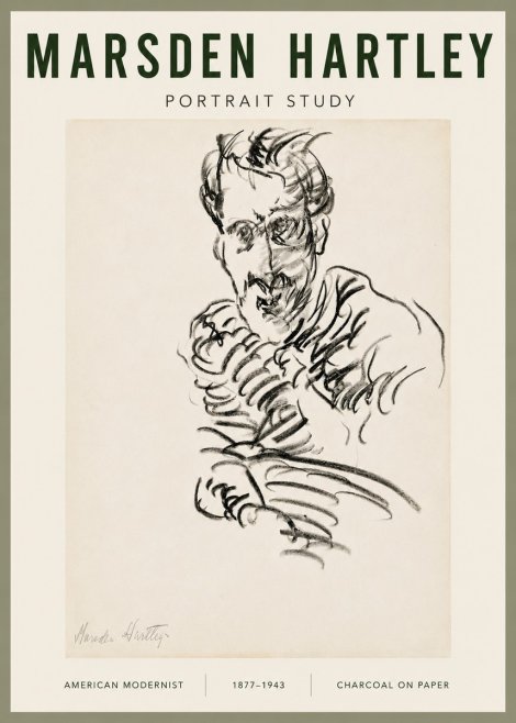 Marsden Hartley Portrait Study No5 - Póster