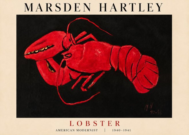 Marsden Hartley Lobster No3 - Póster