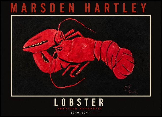 Marsden Hartley Lobster No5 - Póster