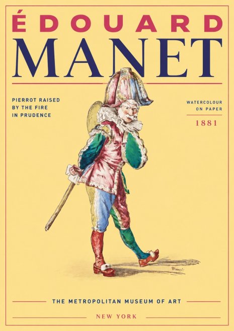 Édouard Manet Pierrot Raised by the Fire in Prudence No4 - Póster