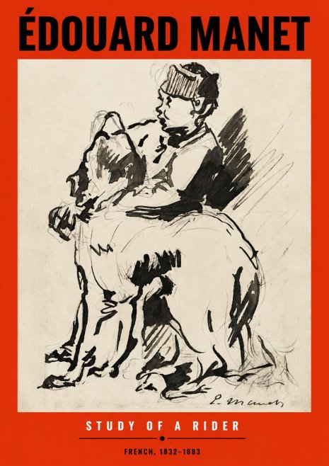Édouard Manet Study of a Rider No2 - Póster