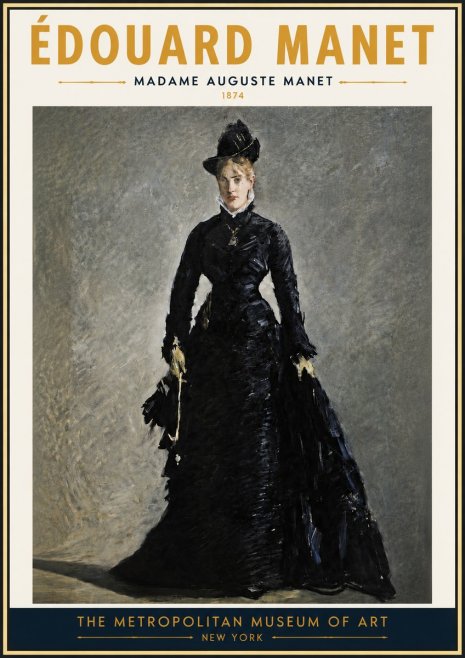 Édouard Manet Madame Auguste Manet No4 - Póster