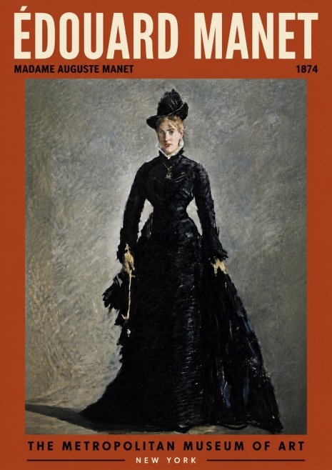 Édouard Manet Madame Auguste Manet No6 - Póster