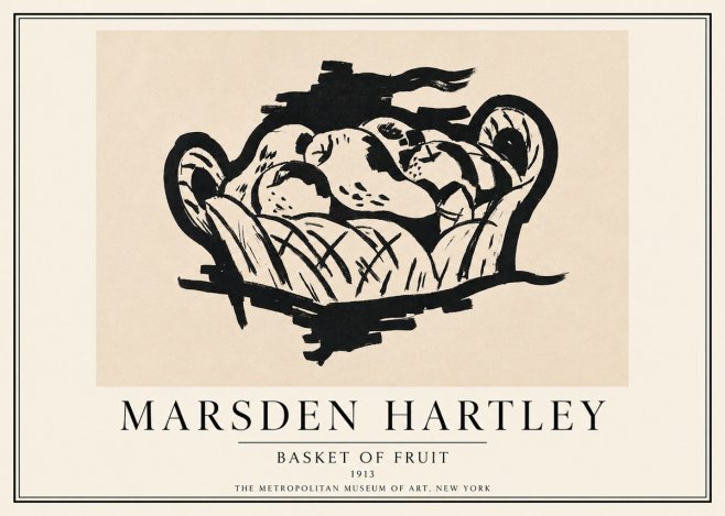 Marsden Hartley Basket of Fruit No3 - Póster