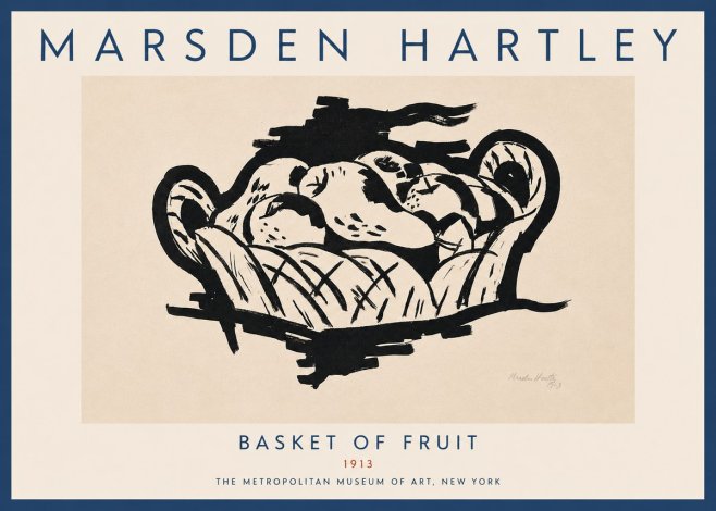 Marsden Hartley Basket of Fruit No5 - Póster