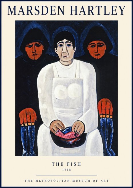Marsden Hartley The Fish No1 - Póster