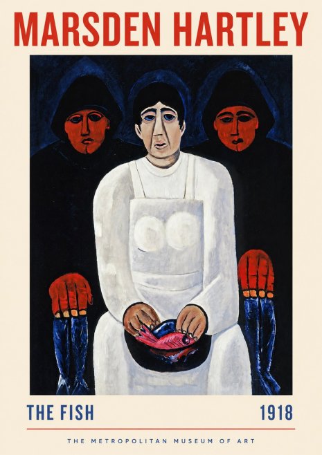 Marsden Hartley The Fish No2 - Póster