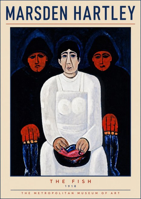 Marsden Hartley The Fish No5 - Póster