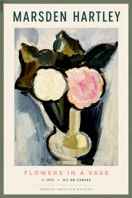 Marsden Hartley Flowers in a Vase No2 - Póster