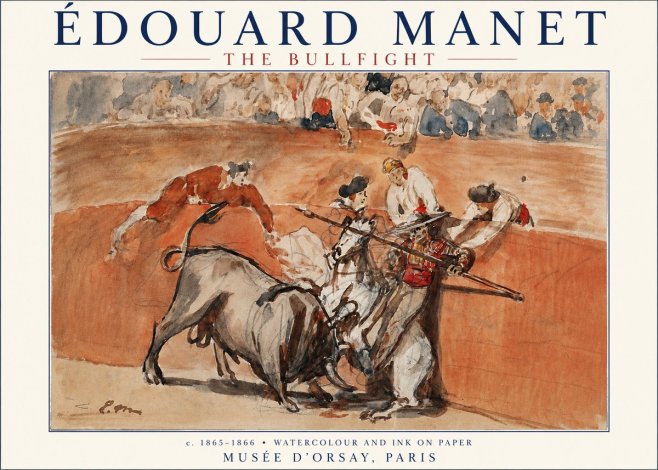 Édouard Manet The Bullfight I No3 - Póster