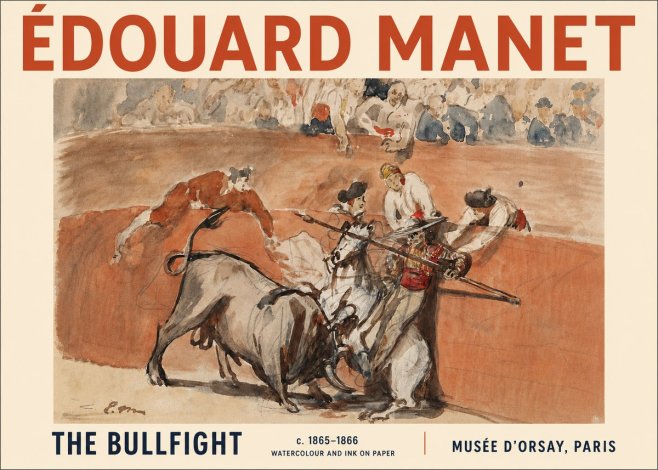 Édouard Manet The Bullfight I No4 - Póster