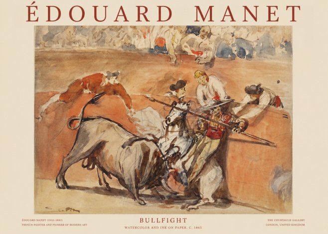 Édouard Manet The Bullfight I No6 - Póster