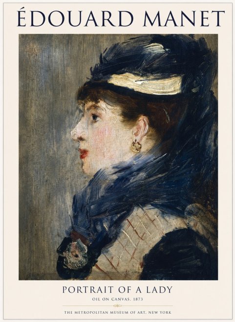 Édouard Manet Portrait of a Lady No1 - Póster