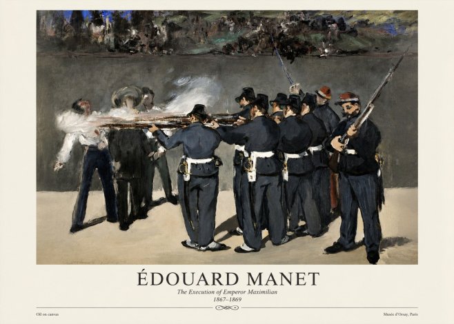 Édouard Manet The Execution of Emperor Maximilian No4 - Póster