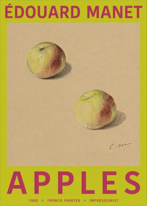 Édouard Manet Apples No2 - Póster