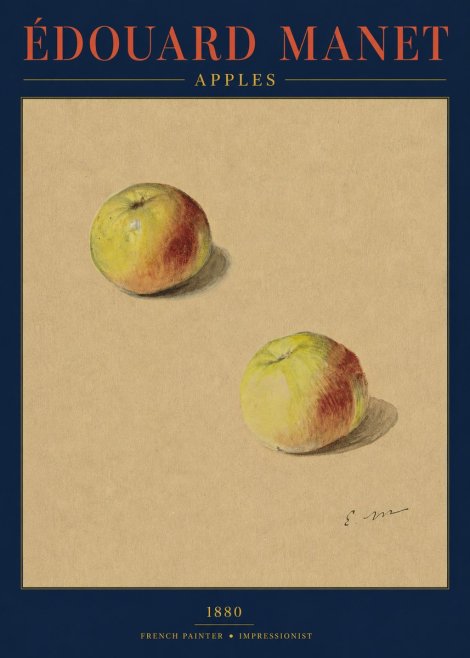 Édouard Manet Apples No3 - Póster