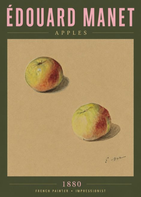 Édouard Manet Apples No5 - Póster