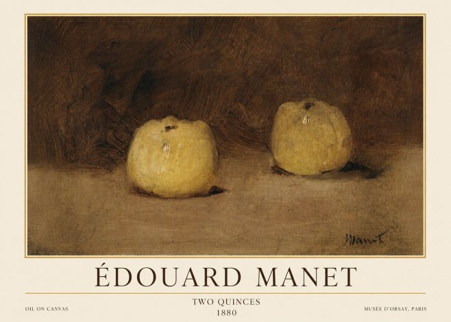 Édouard Manet Two Quinces No1 - Póster