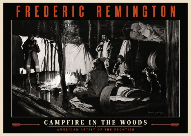 Frederic Remington A Trapper's Camp No4 - Póster