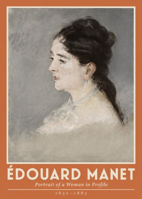 Édouard Manet Portrait of a Woman in Profile No2 - Póster