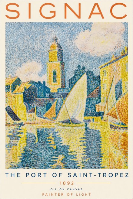 Signac The Port of Saint-tropez No4 - Póster