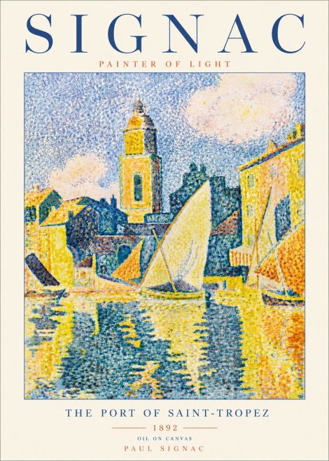 Signac The Port of Saint-tropez No6 - Póster