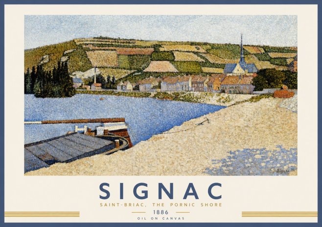 Signac Saint-briac, the Pornic Shore No2 - Póster