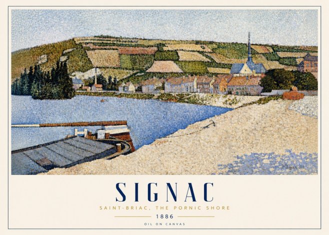 Signac Saint-briac, the Pornic Shore No3 - Póster