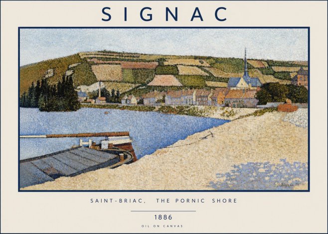Signac Saint-briac, the Pornic Shore No4 - Póster