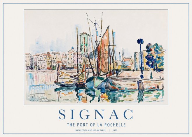Signac The Port of La Rochelle No1 - Póster