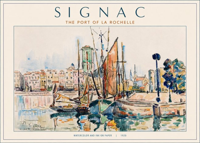 Signac The Port of La Rochelle No2 - Póster