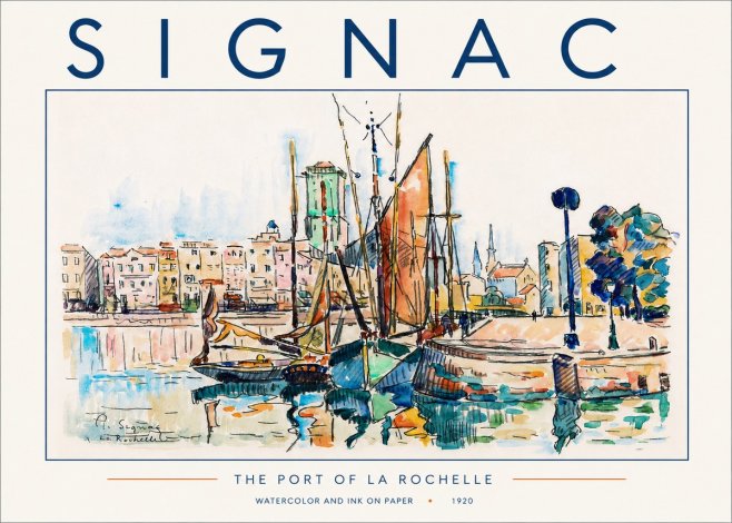 Signac The Port of La Rochelle No5 - Póster