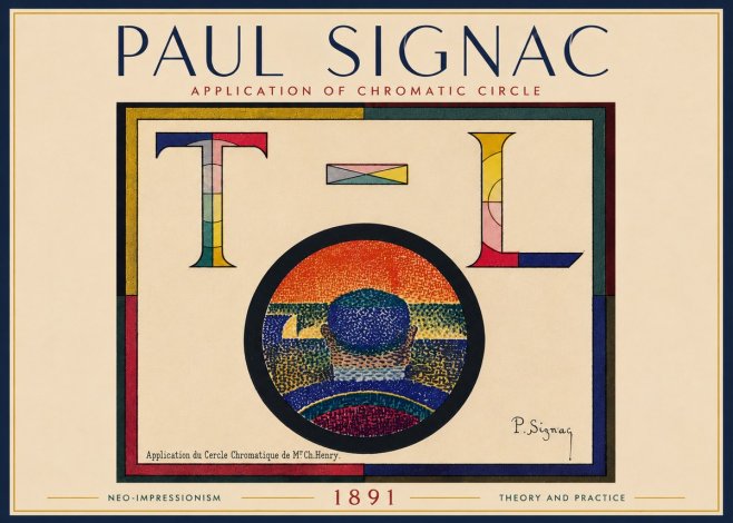 Signac Application of Chromatic Circle No6 - Póster