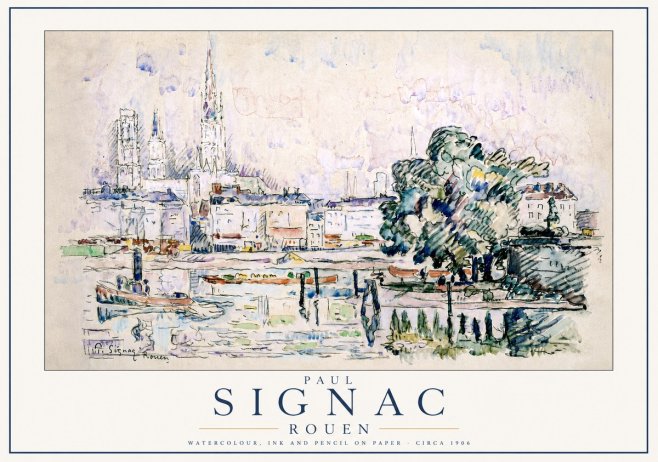 Signac Rouen No3 - Póster