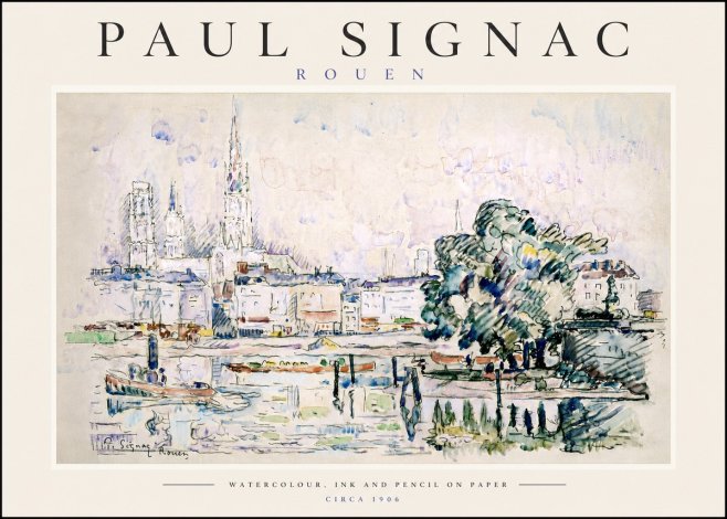 Signac Rouen No6 - Póster
