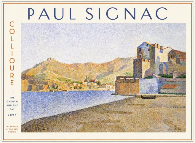 Signac Collioure - the Church and the Bay No5 - Póster