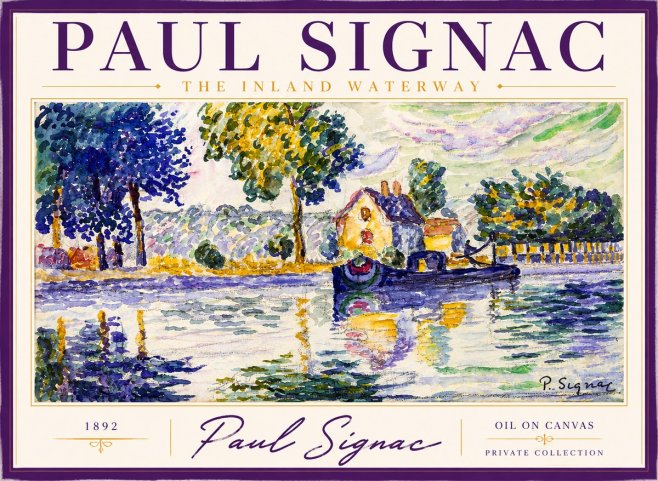 Signac The Inland Waterway No2 - Póster