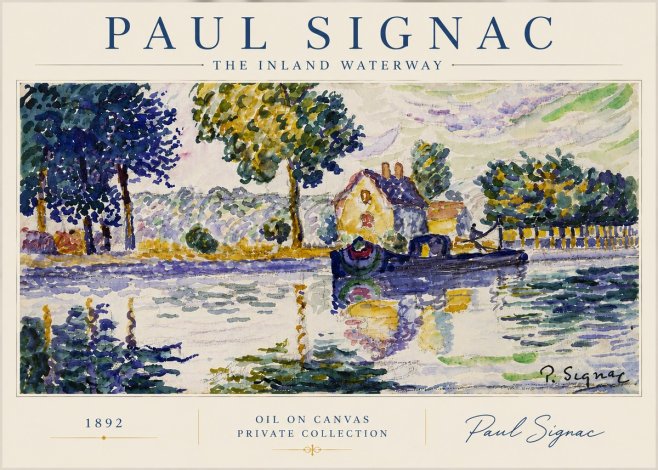 Signac The Inland Waterway No5 - Póster