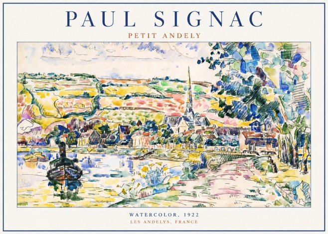 Signac Petit Andely No4 - Póster