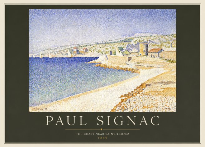 Signac The Coast Near Saint-tropez No3 - Póster