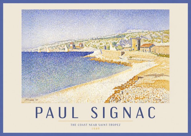 Signac The Coast Near Saint-tropez No4 - Póster