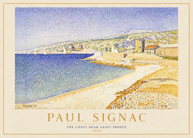 Signac The Coast Near Saint-tropez No5 - Póster