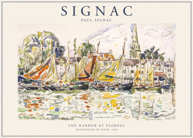 Signac The Harbor at Paimpol No1 - Póster