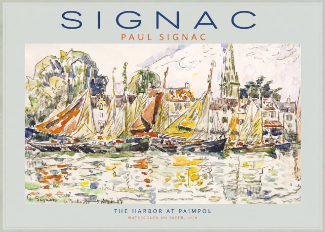 Signac The Harbor at Paimpol No2 - Póster