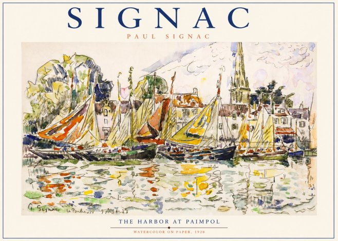 Signac The Harbor at Paimpol No3 - Póster