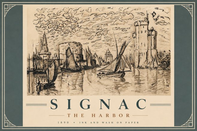Signac The Harbor II No5 - Póster