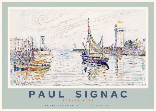 Signac Sables Port No4 - Póster