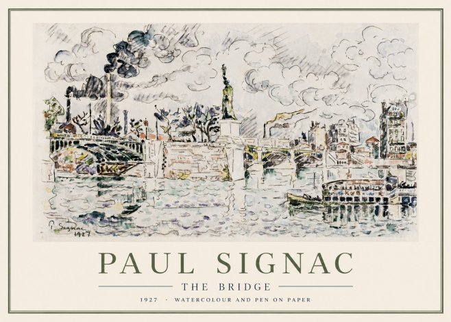 Signac The Bridge II No3 - Póster